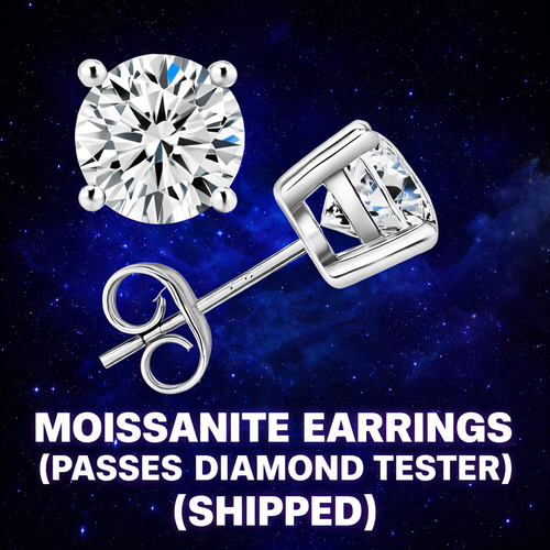 NEW!! MOISSANITE EARRINGS *PASSES DIAMOND TESTER*